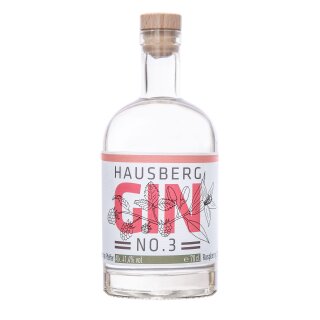 Hausberg Gin No.3 - 41,4 % - 0,7 l - Himbeere & Pfeffer
